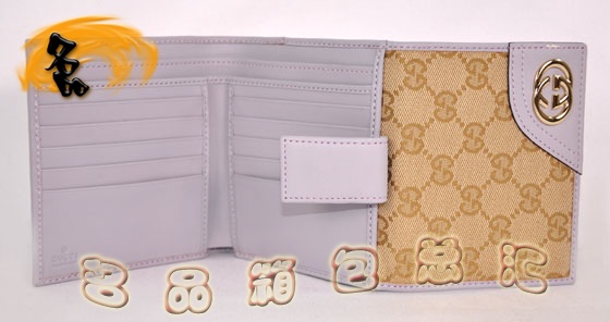 181594 ���澭��˫G����ŮʿǮ�� Gucci�̿�Ǯ�� Ů�� һ��һƷ�� ����ǳ��ɫ