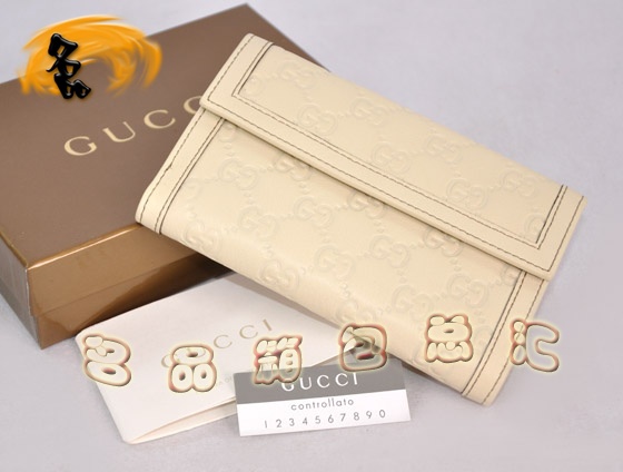 181653 Gucci�¿�ȫƤѹ��ʱ��ŮʿǮ�� GucciǮ�� Gucci����Ǯ�� �װ�ɫ