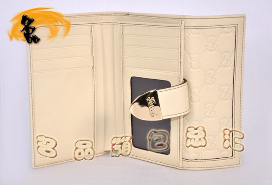 181653 Gucci�¿�ȫƤѹ��ʱ��ŮʿǮ�� GucciǮ�� Gucci����Ǯ�� �װ�ɫ