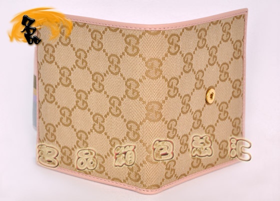 181669 Gucci����˫G����Ůʿ�̿�Ǯ�� GucciǮ�� Gucciʱ������Ů�� ����ۺ�ɫ