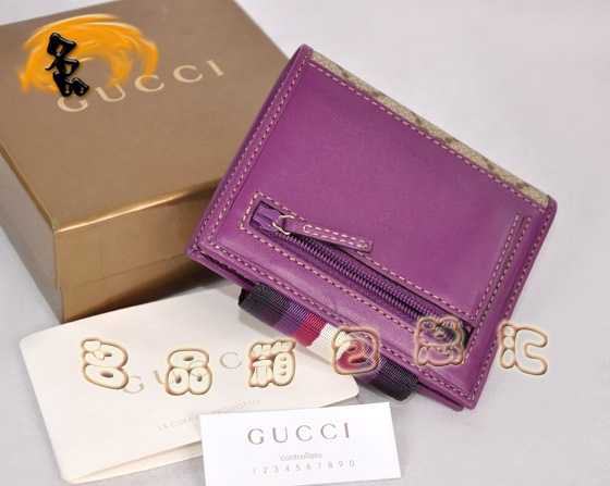 181670 һ��һƷ��Ů�� Gucci����˫G PVCŮʿ�̿�Ǯ�� GucciǮ�� ������ɫ