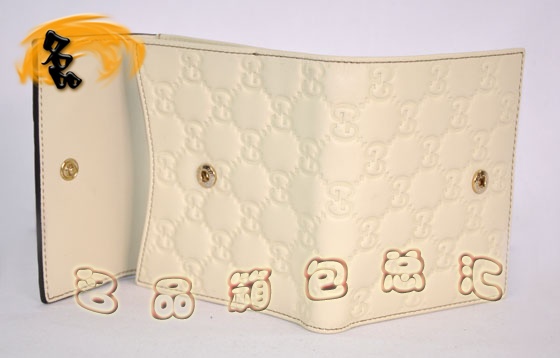 203549 ԭ��һ��һƷ�� GucciǮ�� GucciȫƤѹ��ŮʿǮ�� Gucci���¿� �װ�ɫ