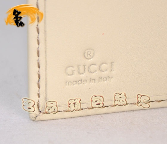 203549 ԭ��һ��һƷ�� GucciǮ�� GucciȫƤѹ��ŮʿǮ�� Gucci���¿� �װ�ɫ