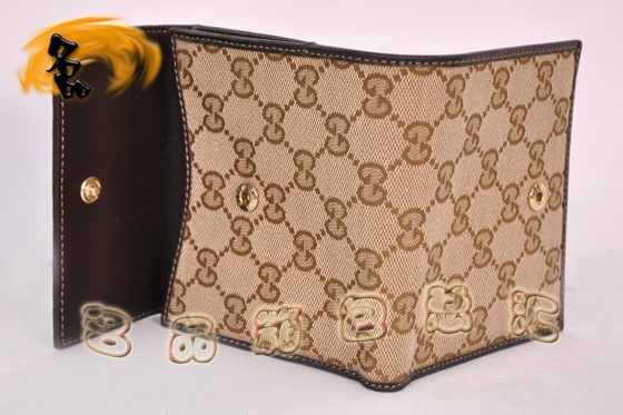 203549 ר��Ʒ�� ���¿�GucciǮ�� Gucci˫G���� ���ΰ���ŮʿǮ�� �������ɫ