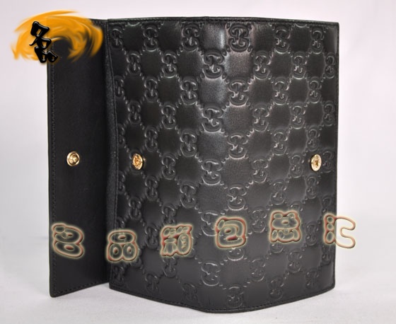 203550 һ��һƷ�� GucciǮ�� Gucci����ţƤ˫Gѹ��Ů�� Gucci����Ǯ�� ��ɫ