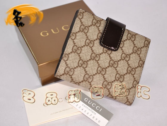 203558 Gucciר��˫G PVCŮʿǮ�� GucciǮ�� Gucci�̿�Ǯ�� ������ ���ɫ