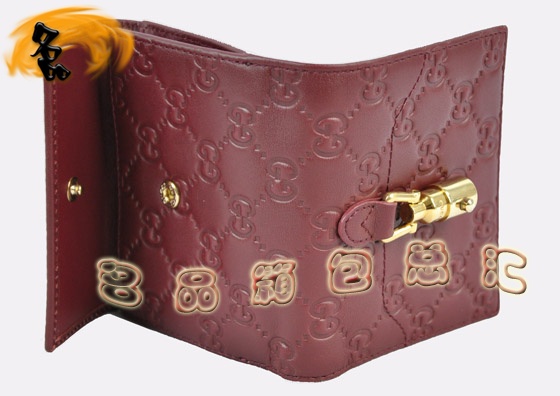 141439 GucciǮ�� Gucci���¿� ������ڸߵ�ͷ��ţƤ˫Gѹ��Ǯ�� Gucci�̿�Ǯ��