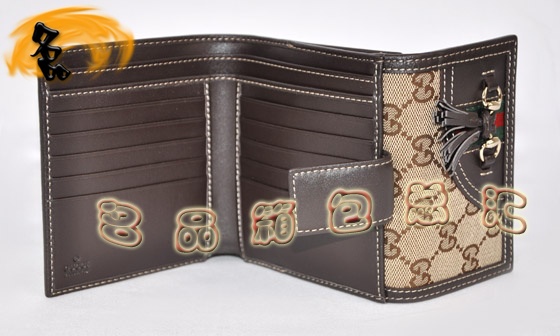 233053 ����Ǯ�� Gucci˫G��������ʱ��ŮʿǮ�� Gucci�̿�Ǯ�� һ��һƷ�� �����ɫ