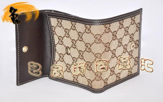 233053 ����Ǯ�� Gucci˫G��������ʱ��ŮʿǮ�� Gucci�̿�Ǯ�� һ��һƷ�� �����ɫ
