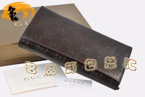 233122 Gucciͷ��ţƤ��ʿǮ�� GucciǮ�� ���泤��Ǯ�� ���� һ��һƷ�� ��ɫ