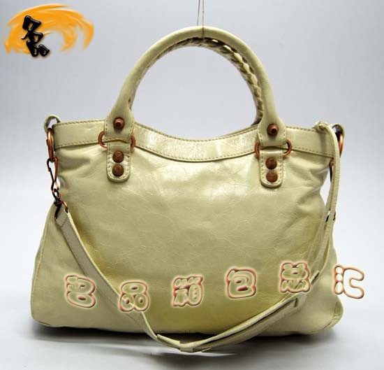 240557C  �������ҵ���� Balenciaga������ ������Ƥʱ��Ů�� ����� �װ�ɫ