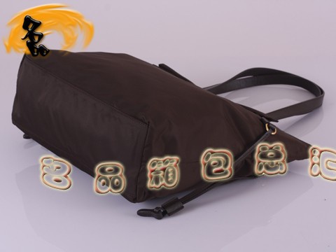BR4022 Prada休闲包 普拉达单肩包 防水尼龙帆布女包 帆布包 咖啡色