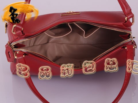 BR4418 Prada单肩包 普拉达手提包 时尚休闲包 进口头层牛皮女包 红色