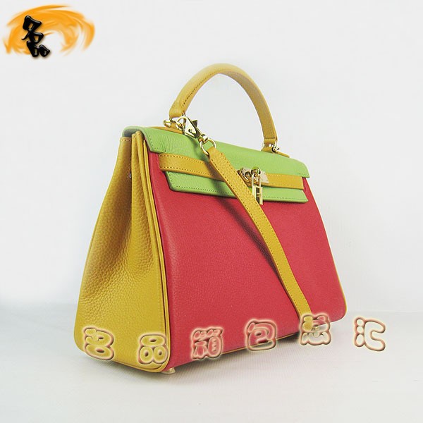 6108 ����� HermesŮ�� ����� ������б��� Hermes Kelly Bag ��ɫ��֦�� ���̻�ɫ���