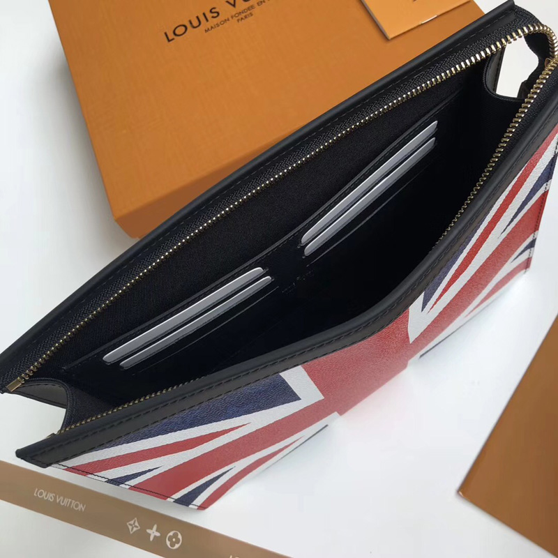 M61692 LV Pochette Voyage 中号手袋 LV米字旗限量版 LV手包