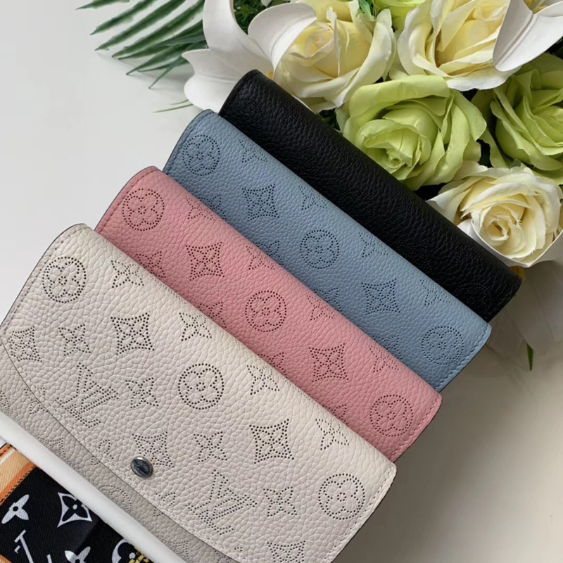 M60143 LV Iris 钱夹 小牛皮打孔通花Monogram图案钱夹 黑色